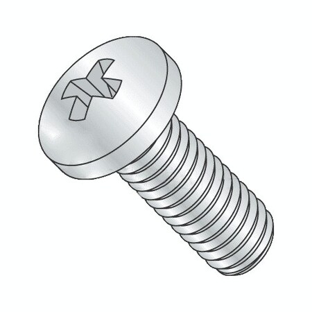 Newport Fasteners M10-1.50 x 60 mm Phillips Pan Machine Screw, Zinc Plated Steel, 300 PK 655582-300